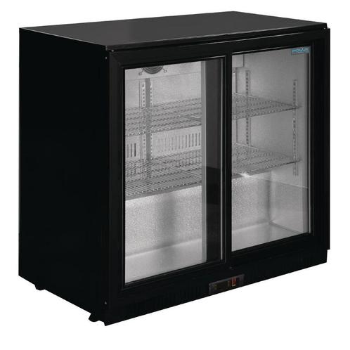 2-deurs barkoeling met schuifdeuren | Zwart | 208L | 90(h..., Zakelijke goederen, Horeca | Keukenapparatuur, Verzenden