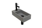 Versus Waskom | Kraanplateau Links | Quartz Beton | 0, Minder dan 50 cm, Verzenden, Nieuw, Minder dan 25 cm