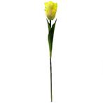 Tulp Parkiettulp Yellow/GEEL / stuks. 56cm. Tulpen, Huis en Inrichting, Woonaccessoires | Kunstplanten en Kunstbloemen, Nieuw
