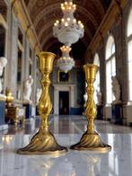 Kandelaar Swirl - jaren vijftig - Frankrijk (2) - Messing