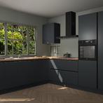 Onyxgrijze greeploze keuken Kiel 86736, Verzenden, Nieuw