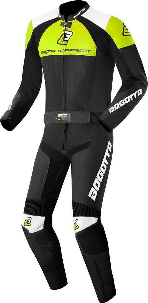 BogottoLosailZwartWitGeel2-DeligMotorpak, Motoren, Kleding | Motorkleding, Heren, Nieuw met kaartje, Combipak, Verzenden