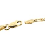 Gouden marine schakel ketting | 43,5 cm (marine ketting), Ophalen of Verzenden, Gebruikt, Overige kleuren, Goud