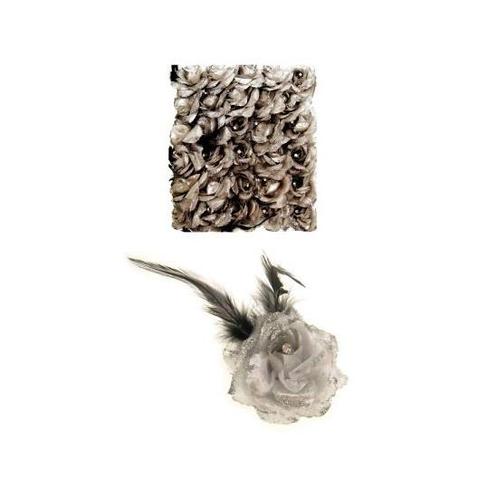 Haarspeld zilveren bloem - Haarbloemen, Hobby en Vrije tijd, Feestartikelen, Ophalen of Verzenden