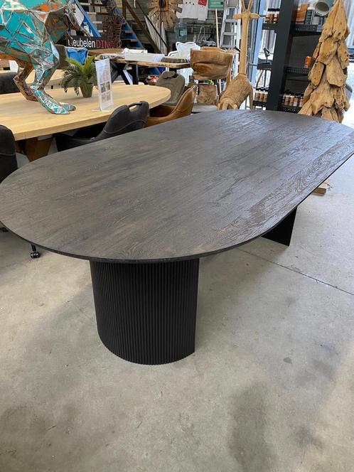 Lagos eettafel, donkerbruin (nieuw, outlet), Huis en Inrichting, Tafels | Eettafels, Nieuw, Overige houtsoorten, Overige materialen