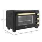 TRUUSK Minibackofen 16 L 1400W Mini Oven 100-230 60 Min. Ti, Verzenden, Nieuw