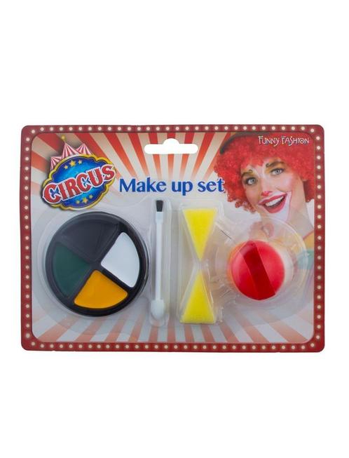 Clown Bobo Make-up Set, Kleding | Dames, Carnavalskleding en Feestkleding, Nieuw, Ophalen of Verzenden