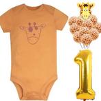 1e verjaardag cakesmash set Giraf met romper en ballonnen, Nieuw, Sweet-One, Shirtje of Longsleeve, Verzenden
