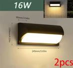 Set van 2 LED Buitenlampen – Waterdicht IP66  en amp, Tuin en Terras, Buitenverlichting, Verzenden, Nieuw