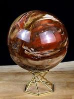 Versteend hout Bol - Hoogte: 11.14 cm - Breedte: 11.14 cm-