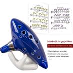 Ocarina - 12-gaats - Alto C - met liedboek - standaard en, Muziek en Instrumenten, Verzenden, Nieuw