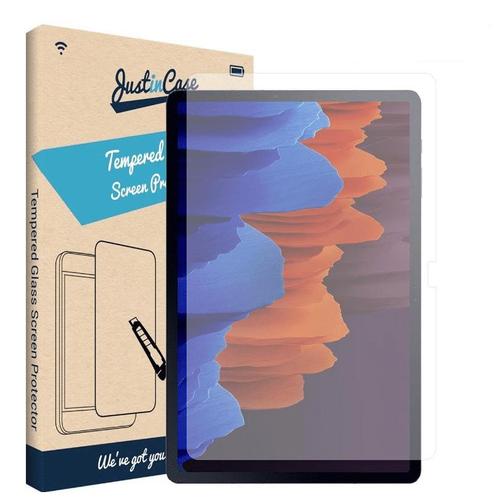 Just in Case glas Samsung Galaxy Tab S7 Plus, Computers en Software, Tablet-hoezen, Zo goed als nieuw, Ophalen of Verzenden