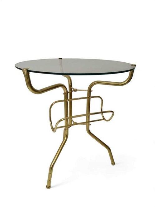 Salontafel - Glas, Messing, Antiek en Kunst, Curiosa en Brocante
