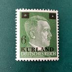 Duitse Rijk 1942 - Kurland: 6 Pf met plaatfout, 2 keer een, Postzegels en Munten, Postzegels | Europa | Duitsland, Gestempeld