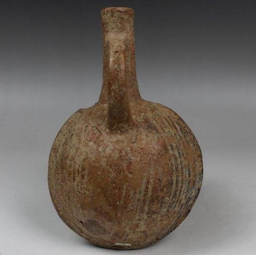 Bronstijd, Cypriotisch Aardewerk Flask. Spaanse, Verzamelen, Mineralen en Fossielen