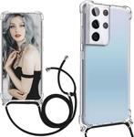 Galaxy S21 Ultra Crossbody Transparant TPU Hoesje met Koord, Ophalen of Verzenden, Nieuw