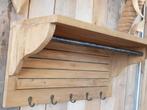 Teak wandkapstok 100cm - Naturel, Overige typen, Nieuw, Minder dan 100 cm, 25 tot 50 cm