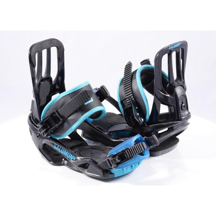 S snowboard bindingen SALOMON PACT UNITE, black/blue ( TOP s, Sport en Fitness, Snowboarden, Gebruikt, Verzenden