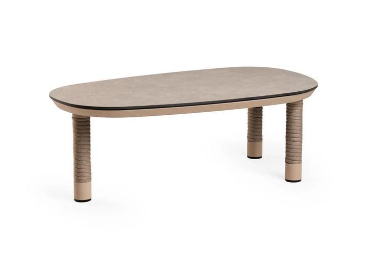 Tierra Outdoor Camel loungetafel champagne met Trespa, Tuin en Terras, Tuinsets en Loungesets, Ophalen of Verzenden