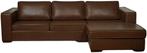 Leren bank Special, 2.5-zitsbank + Longchair (284x100cm) - E, Huis en Inrichting, Banken | Bankstellen, 250 tot 300 cm, Hoekbank
