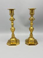 Elegante Engelse messing kandelaren - Kandelaar (2) -, Antiek en Kunst