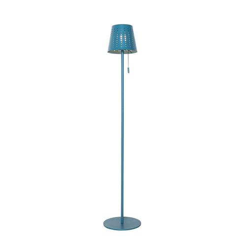 Buiten vloerlamp blauw incl. LED 3-staps dimbaar op solar -, Tuin en Terras, Buitenverlichting, Nieuw, Overige materialen