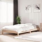vidaXL Bed stapelbaar 90x190 cm massief grenenhout, Huis en Inrichting, 90 cm, Eenpersoons, Bruin, Verzenden