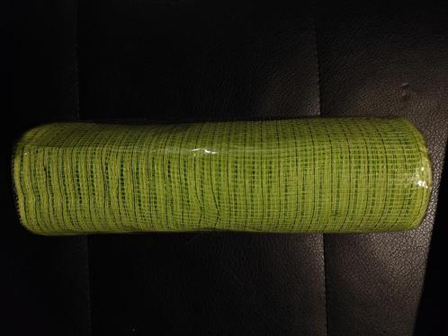 Deco mesh metallic limoengroen voor kransen en inpakken, Hobby en Vrije tijd, Knutselen, Nieuw, Ophalen of Verzenden