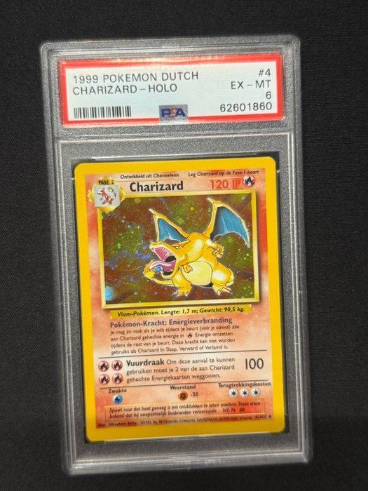 Pokémon - 1 Graded card - Charizard 4 Foil - PSA 6 - WOTC, Hobby en Vrije tijd, Verzamelkaartspellen | Pokémon