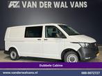 Volkswagen Transporter | 2.0 TDI L2H1 Dubbele Cabine Euro6, Auto's, Bestelauto's, Gebruikt, Euro 6, Volkswagen, Wit