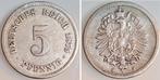 Duitsland 5 Pfennig 1875 H J 003 ss, Verzenden