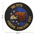 Adelaar 306 TFTS embleem patch van stof art. nr. 4004, Verzamelen, Militaria | Algemeen, Verzenden