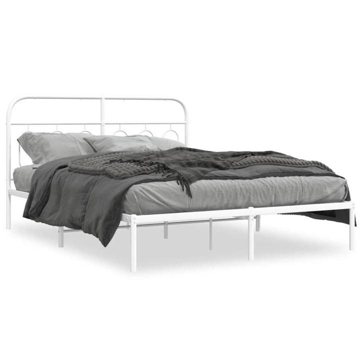Retros Bedframe Wit | Staal | B-keuze | Scherpe Prijs, Huis en Inrichting, Slaapkamer | Bedden, Overige maten, 190 cm of minder