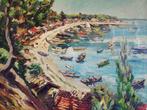 Spaanse school (XX) - El puerto de Petit Piquey, Antiek en Kunst, Kunst | Schilderijen | Klassiek