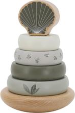 Label Label Olijfgroen Houten Tuimelring Piramide, Kinderen en Baby's, Speelgoed | Houten speelgoed, Verzenden, Nieuw