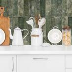 Wandtegel Ragno Lume Algae Handvorm Groen Glans 6,5x23, Nieuw, 20 tot 40 cm, 10 m² of meer, Wandtegels