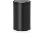 Brabantia Touch Bin Prullenbak - 40 liter - Matt Black, Verzenden, Zo goed als nieuw