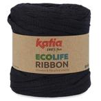 Katia Ecolife Ribbon - 103 zwart - Gerecycled Lintgaren, Hobby en Vrije tijd, Breien en Haken, Ophalen of Verzenden, Nieuw