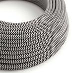 Strijkijzersnoer | Zwart-wit | 2 aders | ZigZag | 1 meter, Ophalen of Verzenden, Nieuw, Kabel of Snoer