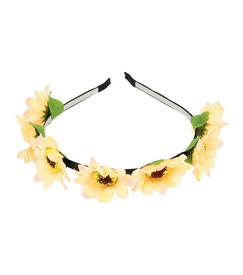 Haarband Diadeem Bloemen 3cm Oranje, Sieraden, Tassen en Uiterlijk, Uiterlijk | Haarverzorging, Verzenden