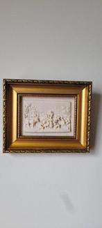 Reliëf, Scène paysanne - 16 cm - Mineraal, Antiek en Kunst