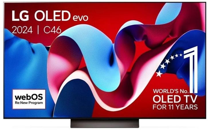 LG 55OLEDC46LA - 55 inch 4K Ultra HD 100Hz smart OLED TV, Audio, Tv en Foto, Televisies, 100 cm of meer, Smart TV, 100 Hz, 4k (UHD)