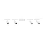 Railverlichting met 4 spots - wit - 202 x 7 x 17,5 cm, Verzenden, Nieuw