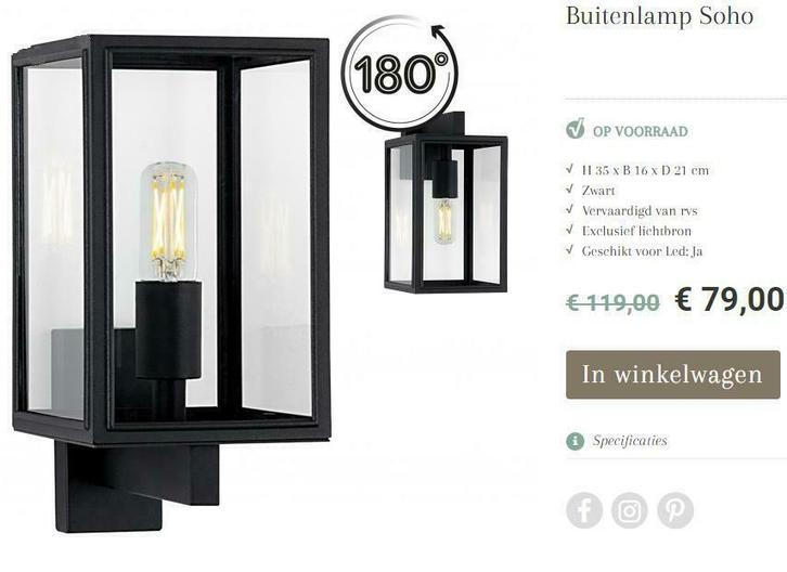 Buitenverlichting Aanbiedingen even voordelig als gebruikt, Tuin en Terras, Buitenverlichting, Led, Minder dan 50 watt, Gebruikt