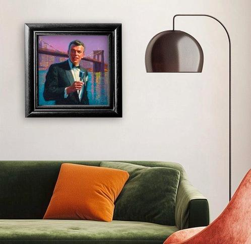Le Yack (1972) - Frank Sinatra – A Night in New York – Signé, Antiek en Kunst, Kunst | Schilderijen | Modern