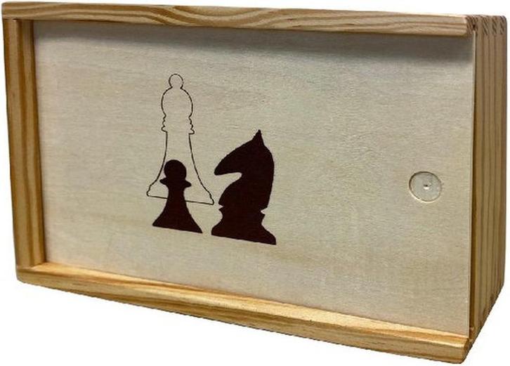 Clown Games - Schaakstukken Hout (6cm) | Clown Games -, Hobby en Vrije tijd, Gezelschapsspellen | Bordspellen, Nieuw, Verzenden
