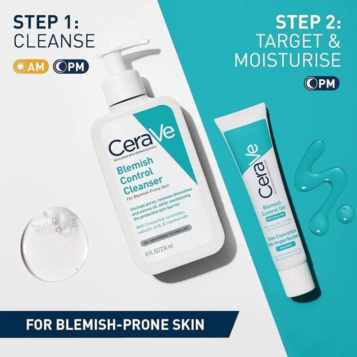 CeraVe Blemish Control Daily Set - 236+40ml, Sieraden, Tassen en Uiterlijk, Uiterlijk | Gezichtsverzorging, Verzorging, Nieuw