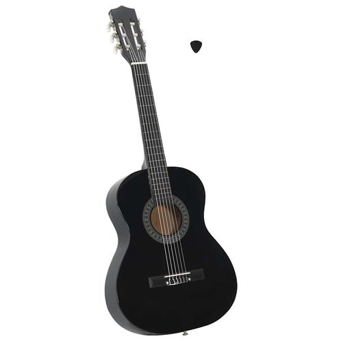 vidaXL Gitaar klassiek beginner en kinderen 3/4 36 zwart, Muziek en Instrumenten, Snaarinstrumenten | Gitaren | Akoestisch, Nieuw