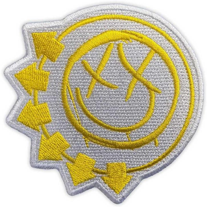 Blink 182 Yellow Six-Arrow Smile Patch officiële merchandise, Verzamelen, Muziek, Artiesten en Beroemdheden, Kleding, Nieuw, Ophalen of Verzenden