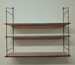 Vintage - Wandrek - Hout, Metaal - Stringregal - Mid Century, Antiek en Kunst
